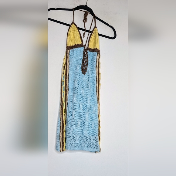 Jaded London GABRYELLE CROCHET MINI DRESS IN MULTI NWT - Picture 5 of 9